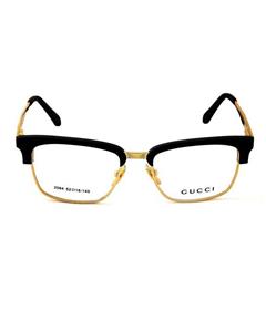 Gucci فریم عینک طبی طلایی مشکی