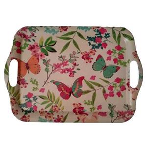 سینی مستطیل بامبو مدل پروانه