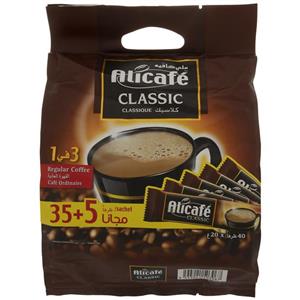 قهوه فوری علی کافه مدل کلاسیک بسته 40 عددی Alicafe Classic Regular Caffee Pack Of 