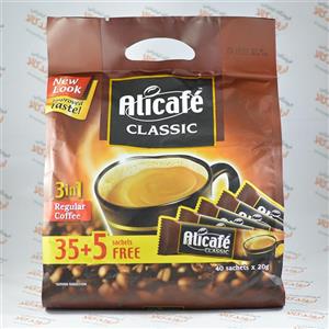 قهوه فوری علی کافه مدل کلاسیک بسته 40 عددی Alicafe Classic Regular Caffee Pack Of 