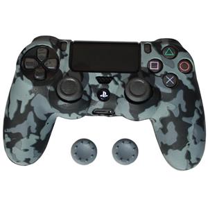 محافظ دسته بازی پلی استیشن 4 مدل ARMY کد 1190 به همراه دو عدد روکش آنالوگ