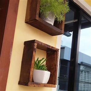 شلف دیواری چوبی مجموعه 3 عددی