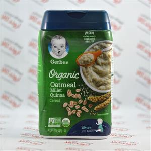 غذای کودک ارگانیک گربر Gerber مدل Oatmeal Millet Quinoa