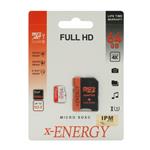 کارت حافظه Micro SDXC ایکس انرژی استاندارد UHS-I U3 ظرفیت 64 گیگابایت کلاس 10 با آداپتور