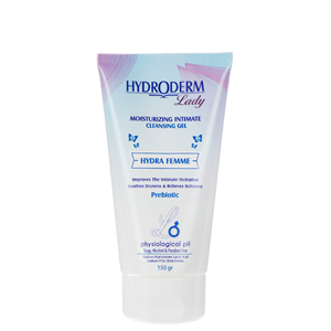 ژل بهداشتی مرطوب کننده بانوان جهت مخاط خشک 150 میلی لیتر هیدرودرم Hydroderm Lady Hydra Femme Moisturizing Intimate Cleansing Gel 150ml 