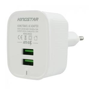 شارژر دیواری کینگ استار مدل KW152 Universal Travel Charger 2.4A 