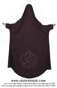 چادر دانشجویی مچدار شهر حجاب کد 01 رنگ قهوه ای 