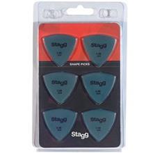 پیک گیتار استگ مدل  SPELLIX6-0.88 بسته‌ شش عددی Stagg SPELLIX6-0.88 Triangle Guitar Picks