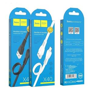 کابل تبدیل USB به لایتنینگ هوکو مدل X40 طول 1 متر