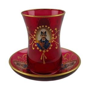 سرویس چای خوری 12 پارچه پاشاباغچه طرح شاه عباسی