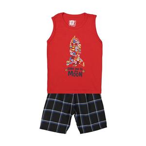 ست تاپ و شلوارک پسرانه سون پون مدل 1391250-72 Seven Poon 1391250-72 Top And Shorts Set For Boys