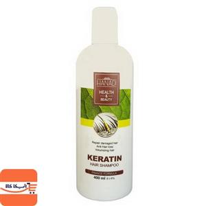 شامپو مو هانادی مدل KERATIN حجم 400 میلی لیتر 