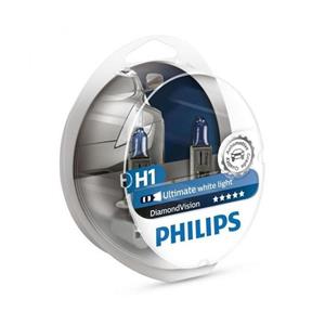 لامپ هالوژن خودرو فیلیپس مدل H1 Diamond Vision 12258DVS2 Philips Halogen Lamp 