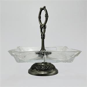 شکلات خوری بلور پایه پیوتر کد 1248 