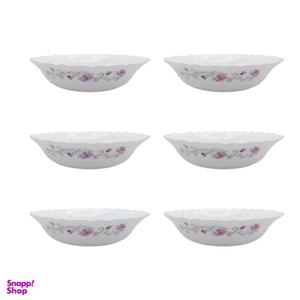 کاسه  پارس اپال طرح لیندا کد 124S بسته 6 عددی