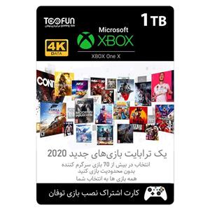 کارت اشتراک نصب بازی مرکز بازی توفان مناسب برای ایکس باکس وان ایکس 1 ترابایت Xbox One X 1 tb Games TooFun Game Center Voucher