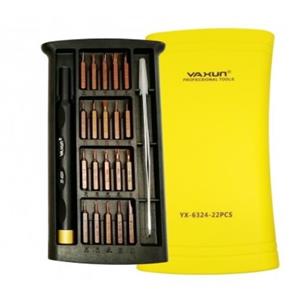 مجموعه 22 عددی پیچ گوشتی یاکسون مدل YX-6324