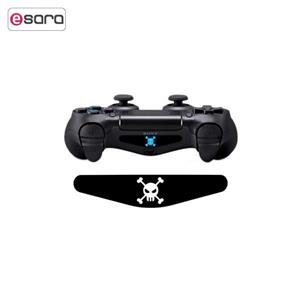 برچسب دوال شاک 4 ونسونی طرح اسکلت Wensoni Danger Skull DualShock 4 Lightbar Sticker