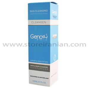 فوم شستشوی صورت ژنوبایوتیک مناسب پوست خشک و حساس ۱۵۰ میلی لیتر