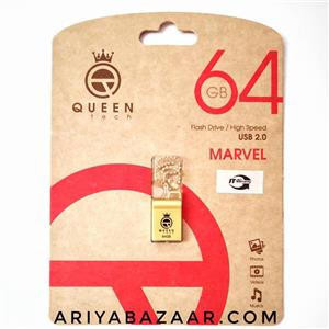 فلش مموری کوئین تک مدل MARVEL ظرفیت 64 گیگابایت Queen tech MARVEL Flash Memory 64 GB