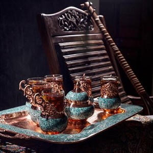 سرویس چای خوری فیروزه کوب