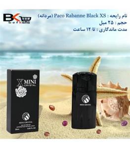 ادوپرفیوم 25 میل Paco Rabanne Black XS مردانه برند مینی کریستال