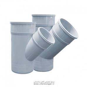 سه راه 45 درجه مدل پلاستیک