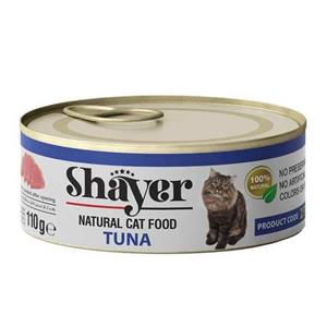 کنسرو گربه شایر با طعم تن ماهی 110 گرم Shayer 