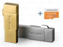 دستگاه چند کاره کارت خوان 32 گیگابایت سامسونگ Samsung Metal OTG USB Card 