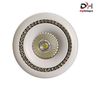 هالوژن آلومینیومی اس اچ لایتینگ مدل نگین دار سفید کد 01 (SH.LIGHTING)