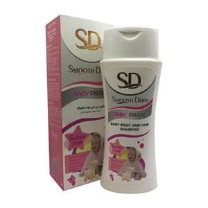 شامپو سر بدن بچه دخترانه اسموت درم Smooth Derm Baby phane Shampoo 210 ml 