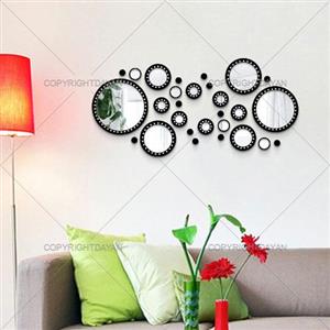 آینه دکوراتیو نگین دار طرح نغمه