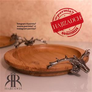 ورونا دکوراتیو چوب گوزن دیس  گرد بزرگ42-4011