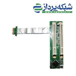 PCI-E express X1 to dual PCI riser card + high speed flex cab