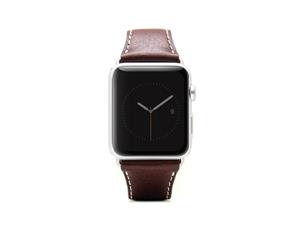 SLG Design D6 Minerva Box Leather Strap for Apple Watch 42mm Brown 