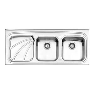 سینک آشپزخانه روکار 612 استیل البرز (سایز50*120)