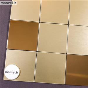 کاشی بین کابینتی طلایی آینه ای کد 211