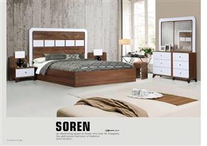 سرویس خواب دو نفره سورن Soren Model Bed Service