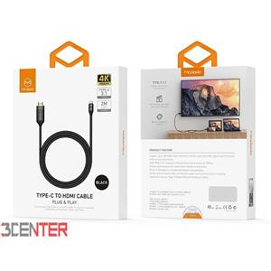 کابل مبدل تایپ سی به اچ دی ام آی مک دودو Mcdodo CA-5880 Type-C to HDMI Cable 1.8m