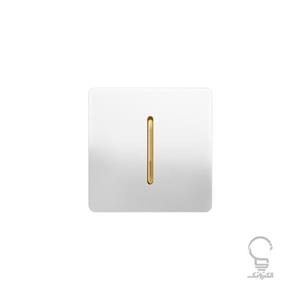 کلید تک پل مدل کریستال سفید زه دار آسیا