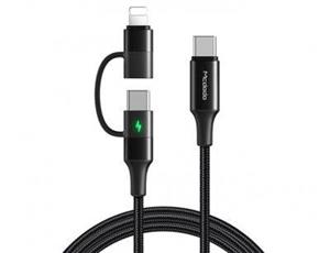 کابل شارژ USB-C به لایتنینگ/USB-C مک دودو مدل CA-7120