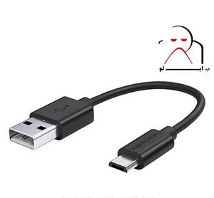 قیمت و خرید کابل اصلی موتورولا Motorola Micro USB Cable 10cm