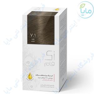 کیت رنگ موی زی فام شماره 7.1 Zi Fam Smoked Blonde Hair Color Kit 50 ml 