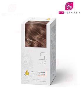 کیت رنگ موی زی فام شماره 7.8 Zi Fam 7.8  Muka Blonde Hair Color Kit 50 ml