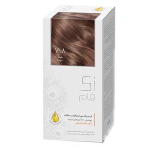 کیت رنگ موی زی فام شماره 7.8 Zi Fam 7.8  Muka Blonde Hair Color Kit 50 ml