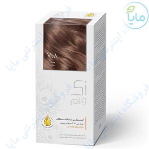 کیت رنگ موی زی فام شماره 7.8 Zi Fam 7.8  Muka Blonde Hair Color Kit 50 ml