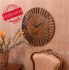 تولیکا ساعت دیواری اینه ای برنزی خورشیدی5115