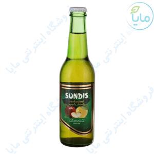 آبمیوه گازدار شیشه ای سیب 300 سی سی ساندیس