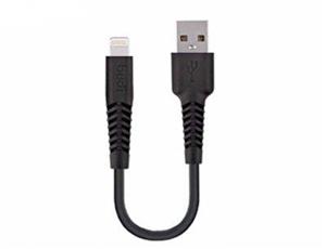 کابل شارژ کوتاه لایتنینگ budi Lightning To USB Charger Cable 20CM