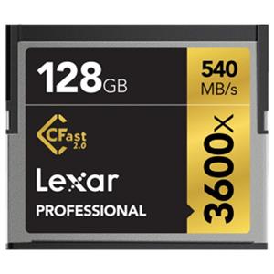 کارت حافظه CF لکسار مدل Professional CFast 2.0 سرعت 3600X 540MBps ظرفیت 128 گیگابایت Lexar Professional CFast 2.0 3600X 540MBps CF- 128GB